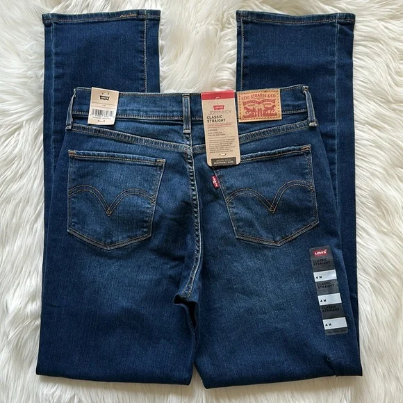 Levi's Classic Straight Mid-Rise Jeans - Picture 5 of 8